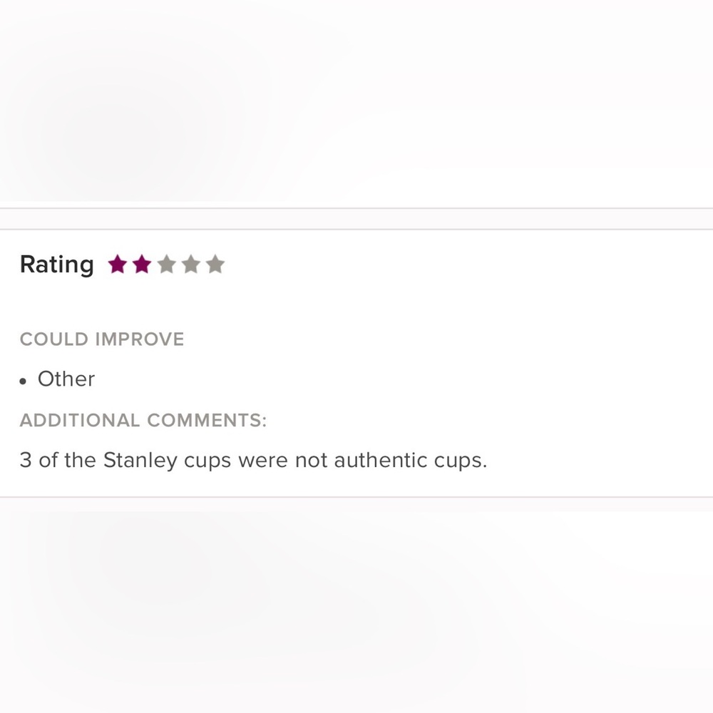 Karen thinks she found non-authentic items